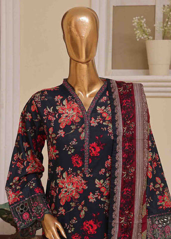 Bin Saeed Fabric - SME-044 A- 3 Piece Embroidery Stitched Suit
