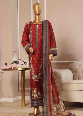 Bin Saeed Fabric - SME-046 -3 Piece Embroidered Stitched Suit