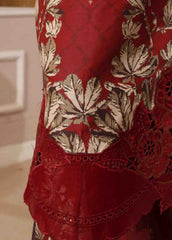 SME-046 -3 Piece Embroidered Stitched Suit