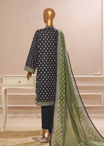 Bin Saeed Fabric - SME-048- 3 Piece Embroidered Stitched Suit