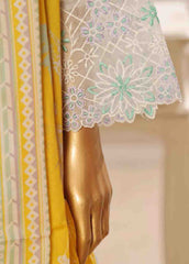 SME-604- 3 Piece Luxury Embroidered Stitched Suit