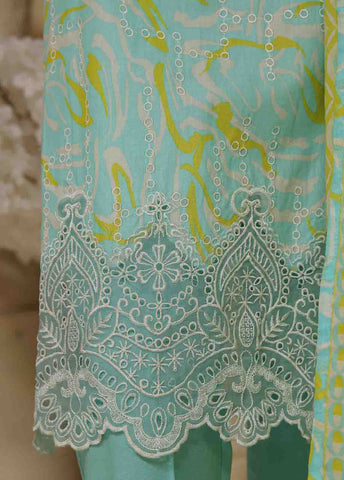 SME-606- 3 Piece Luxury Embroidered Stitched Suit