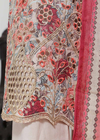 Bin Saeed Fabric - SME-0744 -3 Piece Embroidered Stitched Suit