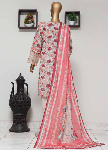 Bin Saeed Fabric - SME-0744 -3 Piece Embroidered Stitched Suit