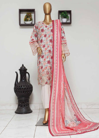 Bin Saeed Fabric - SME-0744 -3 Piece Embroidered Stitched Suit