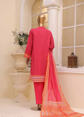 SME-0750- 3 Piece Embroidered Stitched Suit