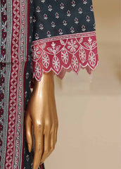 SME-751- 3 Piece Embroidered Stitched Suit