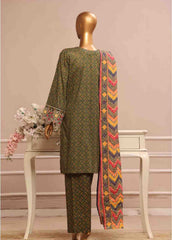 SME-792- 3 Piece Luxury Embroidered Stitched Suit