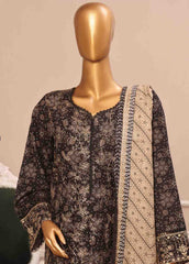 SME-796- 3 Piece Luxury Embroidered Stitched Suit