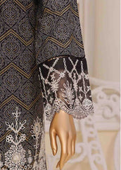 SME-801- 3 Piece Luxury Embroidered Stitched Suit