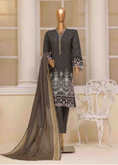 SME-801- 3 Piece Luxury Embroidered Stitched Suit