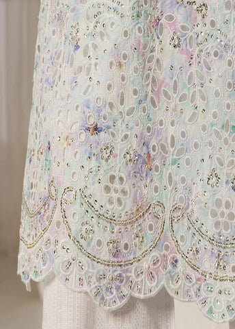 Bin Saeed Fabric - SME-097-3 Piece Chikankari Stitched Suit