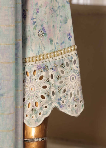 Bin Saeed Fabric - SME-098-3 Piece Chikankari Stitched Suit