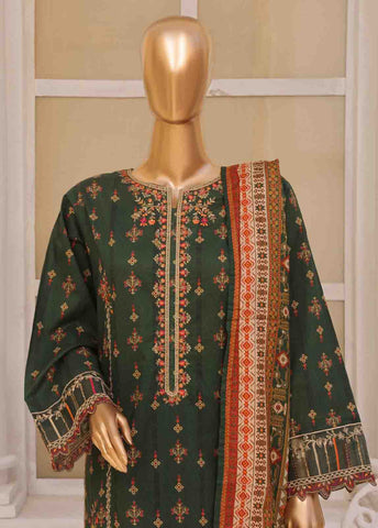 Bin Saeed Fabric - SME-181- 3 Piece Luxury Embroidered Stitched Suit