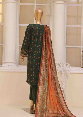 Bin Saeed Fabric - SME-181- 3 Piece Luxury Embroidered Stitched Suit
