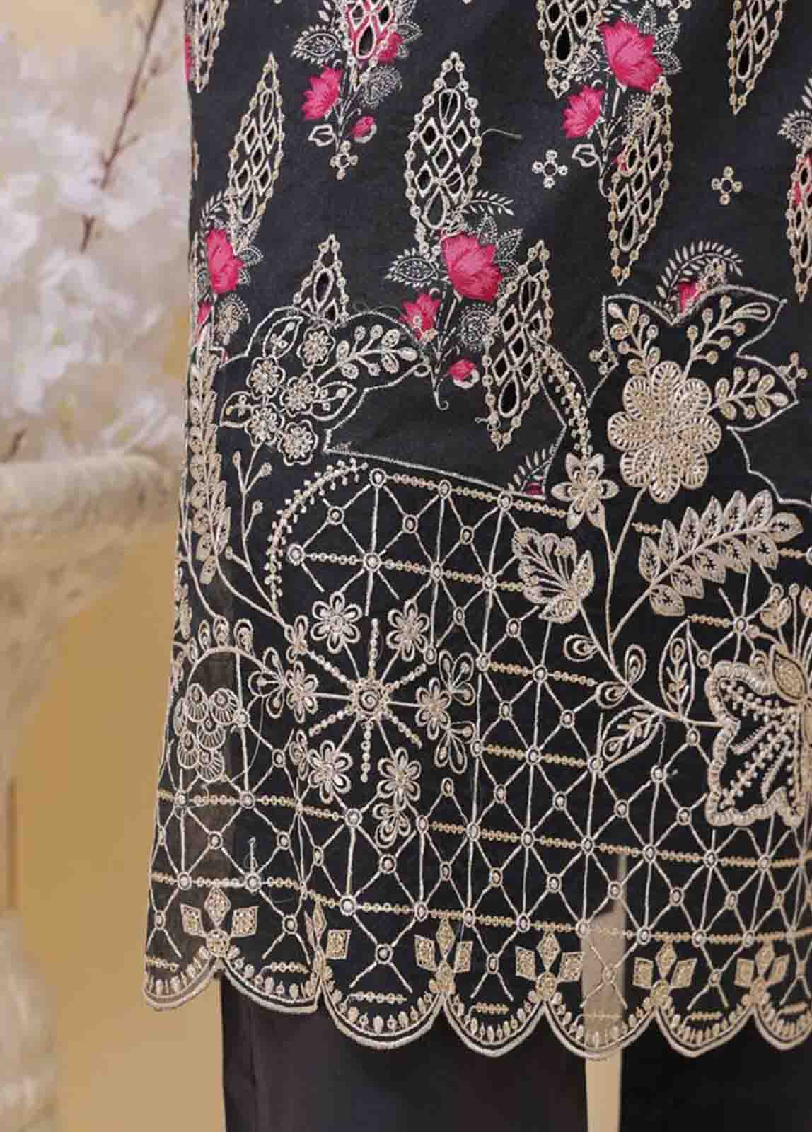 Bin Saeed Fabric - SME-359 -3 Piece Embroidered Stitched Suit