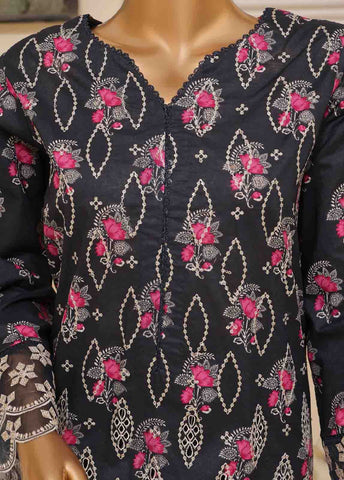 SME-359 -3 Piece Embroidered Stitched Suit