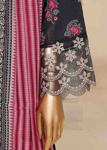 SME-359 -3 Piece Embroidered Stitched Suit