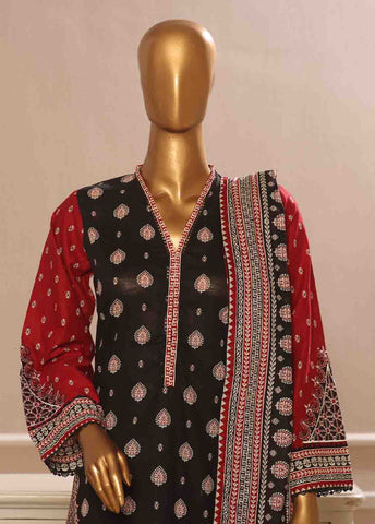 SME-036 K -3 Piece Embroidered Stitched Suit