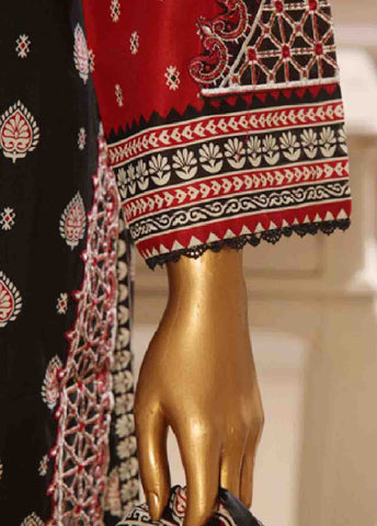 SME-036 K -3 Piece Embroidered Stitched Suit