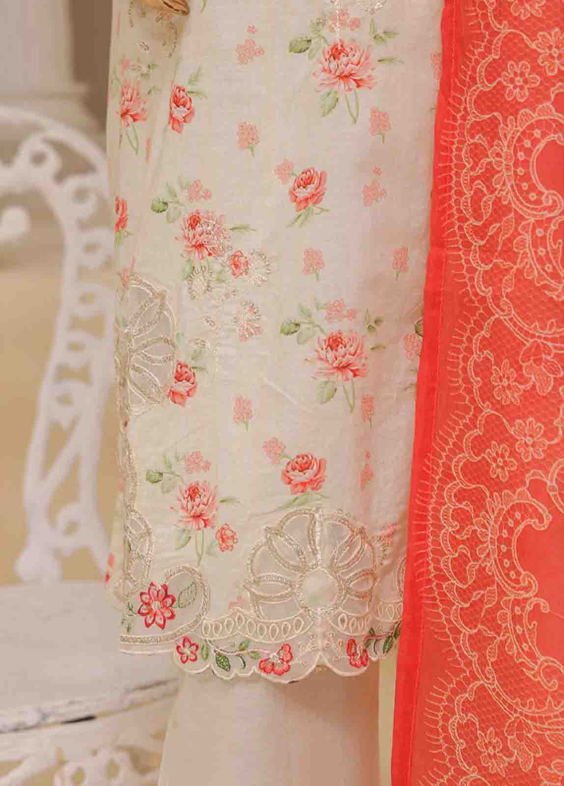 Bin Saeed Fabric - SME-418 -3 Piece Embroidered Stitched Suit