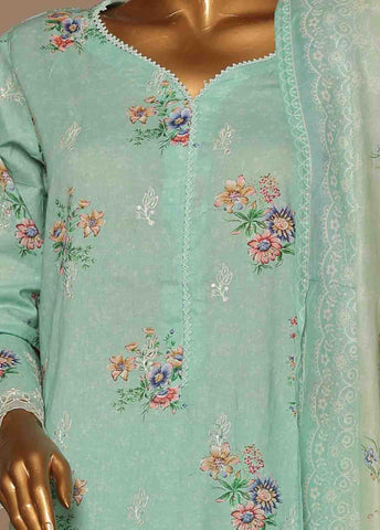 Bin Saeed Fabric - SME-422 -3 Piece Embroidered Stitched Suit