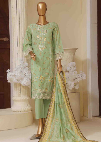Bin Saeed Fabric - SME-570- 3 Piece Luxury Embroidered Stitched Suit