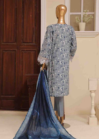 Bin Saeed Fabric - SME-572 -3 Piece Embroidered Stitched Suit