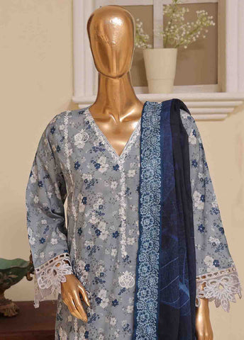 Bin Saeed Fabric - SME-572 -3 Piece Embroidered Stitched Suit