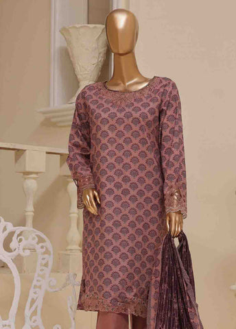 Bin Saeed Fabric - SME-596 -3 Piece Embroidered Stitched Suit