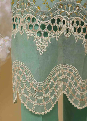 SME-597 -3 Piece Embroidered Stitched Suit