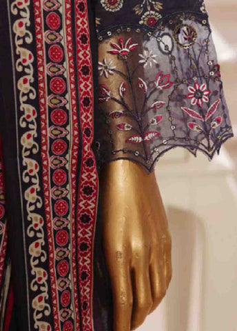 Bin Saeed Fabric - SME-599 -3 Piece Chikankari Stitched Suit