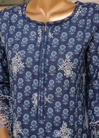 Bin Saeed Fabric - SME-600 -3 Piece Chikankari Stitched Suit