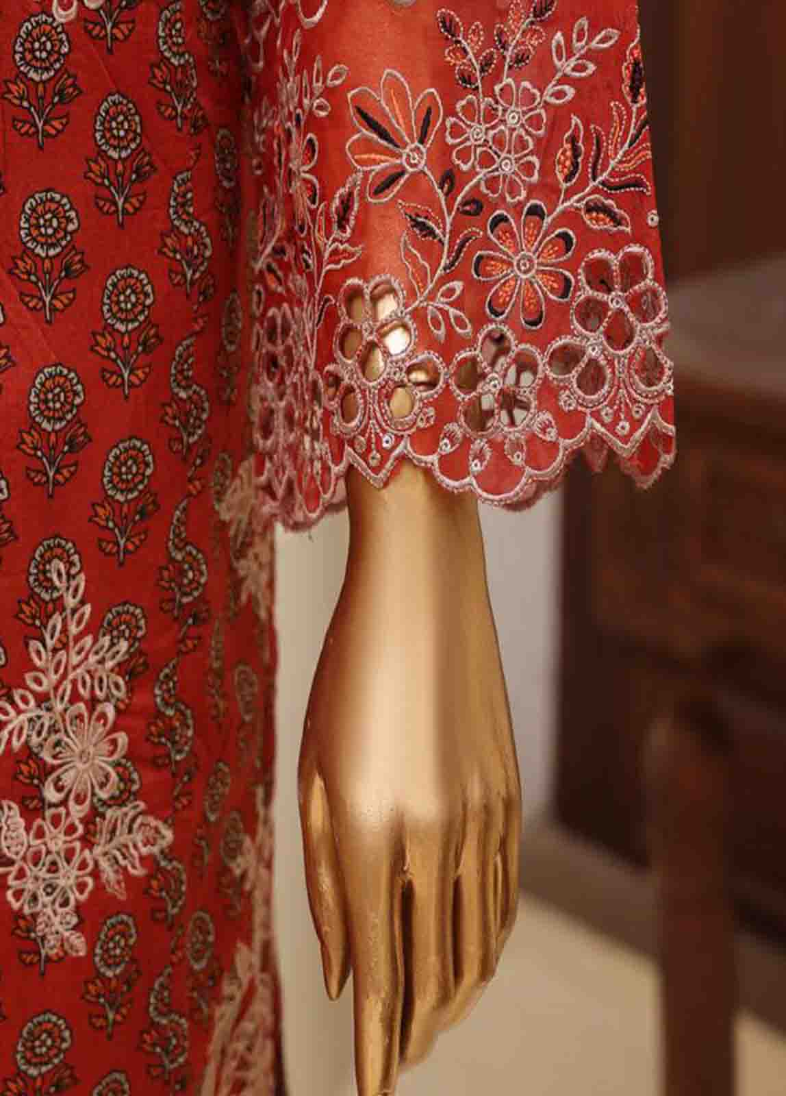 Bin Saeed Fabric - SME-601 -3 Piece Embroidered Stitched Suit