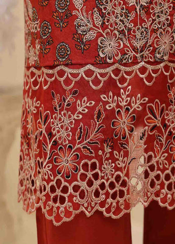 SME-601 -3 Piece Embroidered Stitched Suit