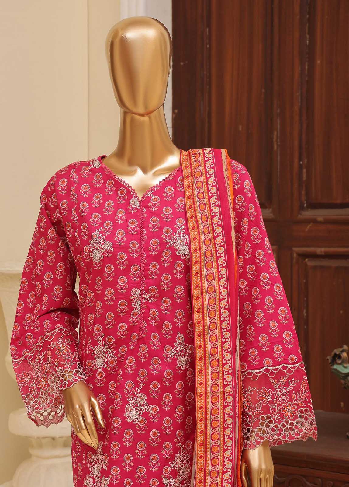 Bin Saeed Fabric - SME-602 -3 Piece Embroidered Stitched Suit