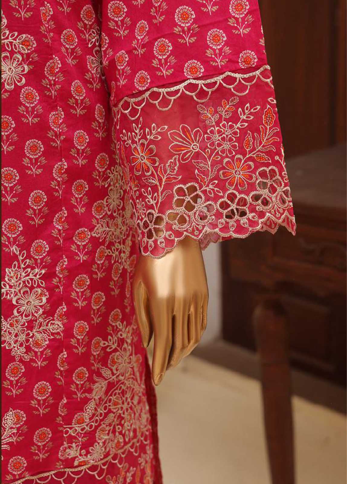 Bin Saeed Fabric - SME-602 -3 Piece Embroidered Stitched Suit