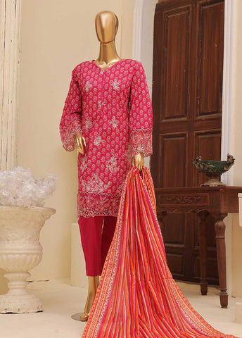 Bin Saeed Fabric - SME-602 -3 Piece Embroidered Stitched Suit