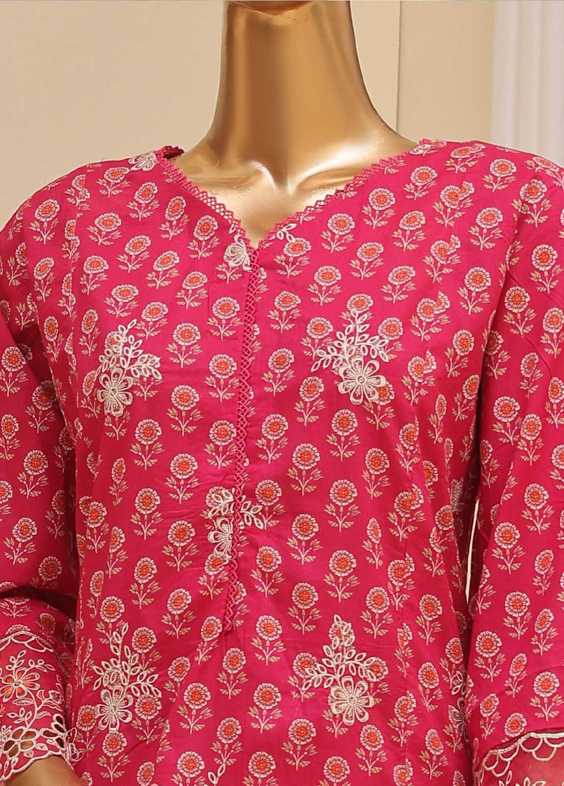 Bin Saeed Fabric - SME-602 -3 Piece Embroidered Stitched Suit