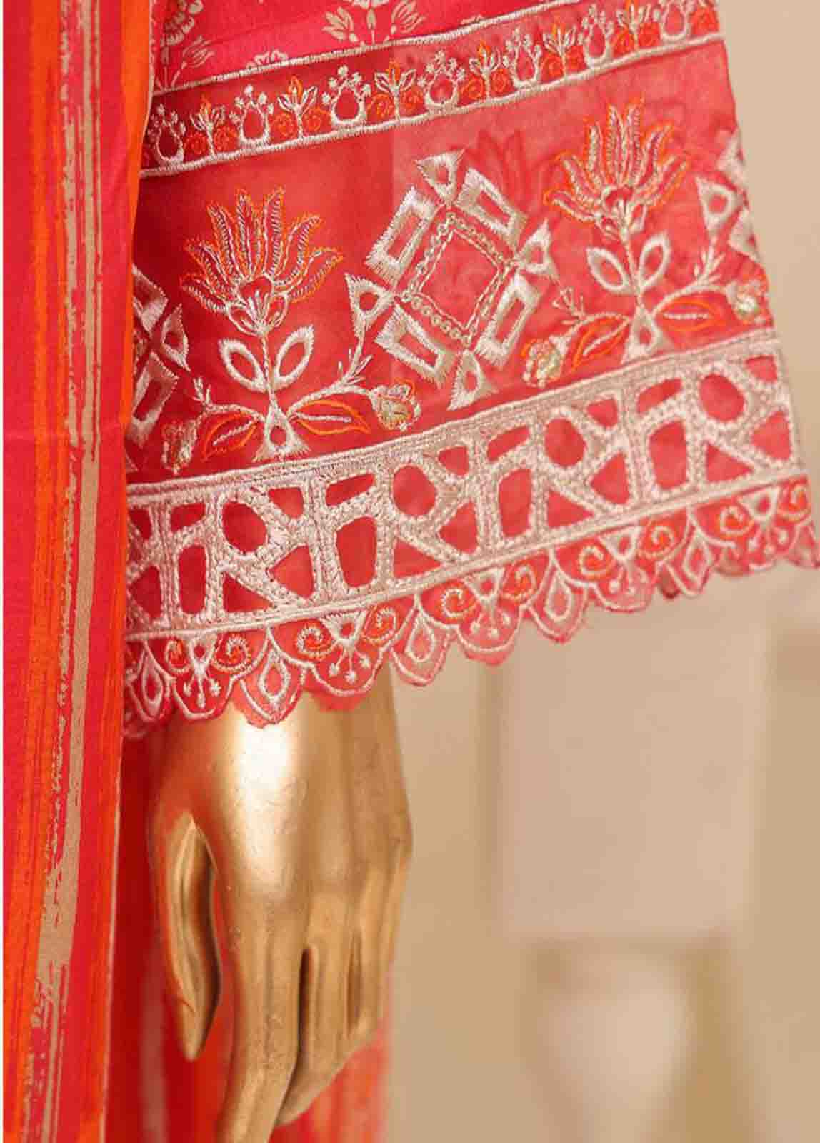 Bin Saeed Fabric - SME-603 -3 Piece Chikankari Stitched Suit