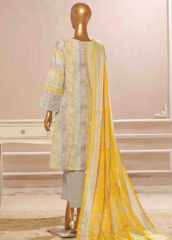Bin Saeed Fabric - SME-604- 3 Piece Luxury Embroidered Stitched Suit
