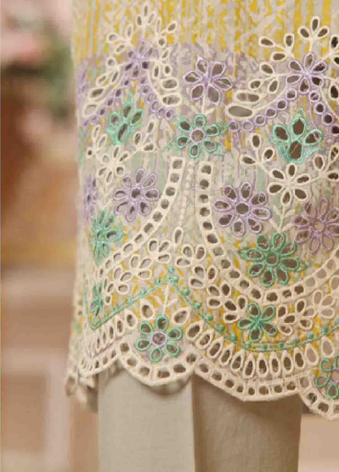 Bin Saeed Fabric - SME-604- 3 Piece Luxury Embroidered Stitched Suit