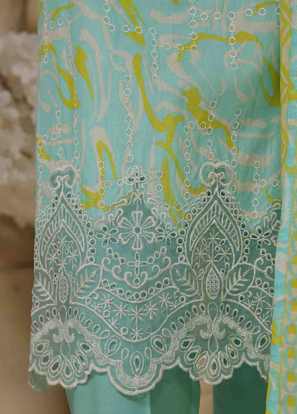 Bin Saeed Fabric - SME-606- 3 Piece Luxury Embroidered Stitched Suit