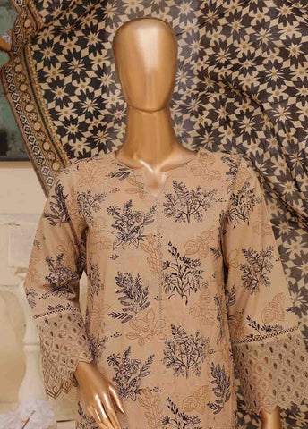 Bin Saeed Fabric - SME-607 -3 Piece Chikankari Stitched Suit