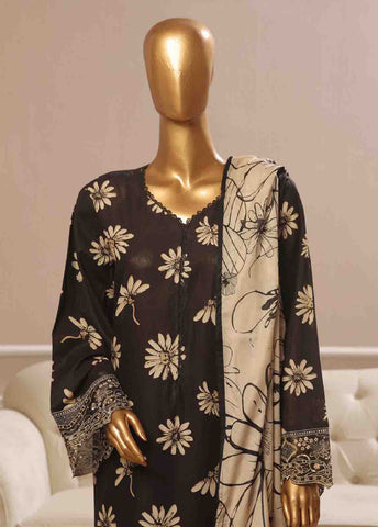 Bin Saeed Fabric - SME-608- 3 Piece Luxury Embroidered Stitched Suit