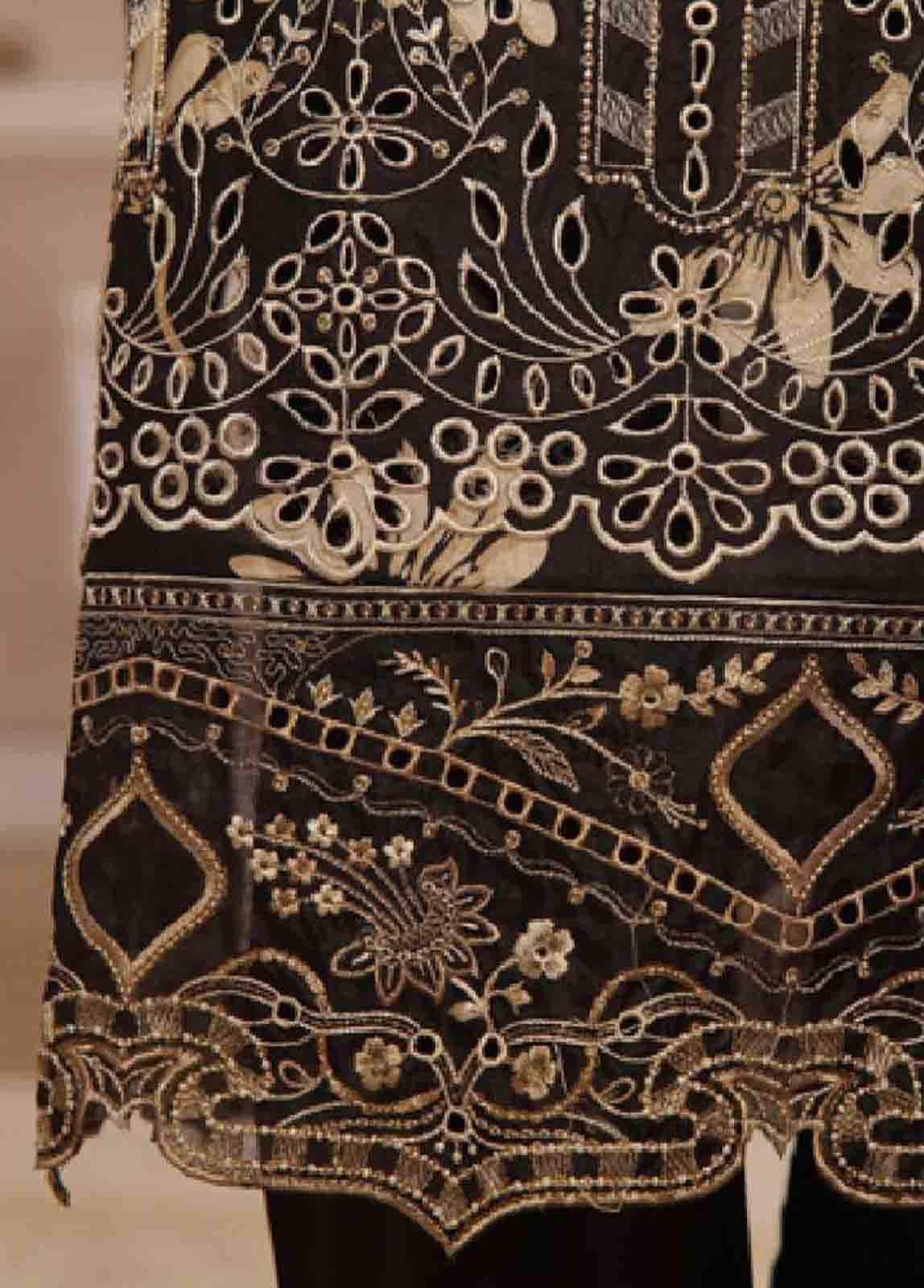 Bin Saeed Fabric - SME-608- 3 Piece Luxury Embroidered Stitched Suit