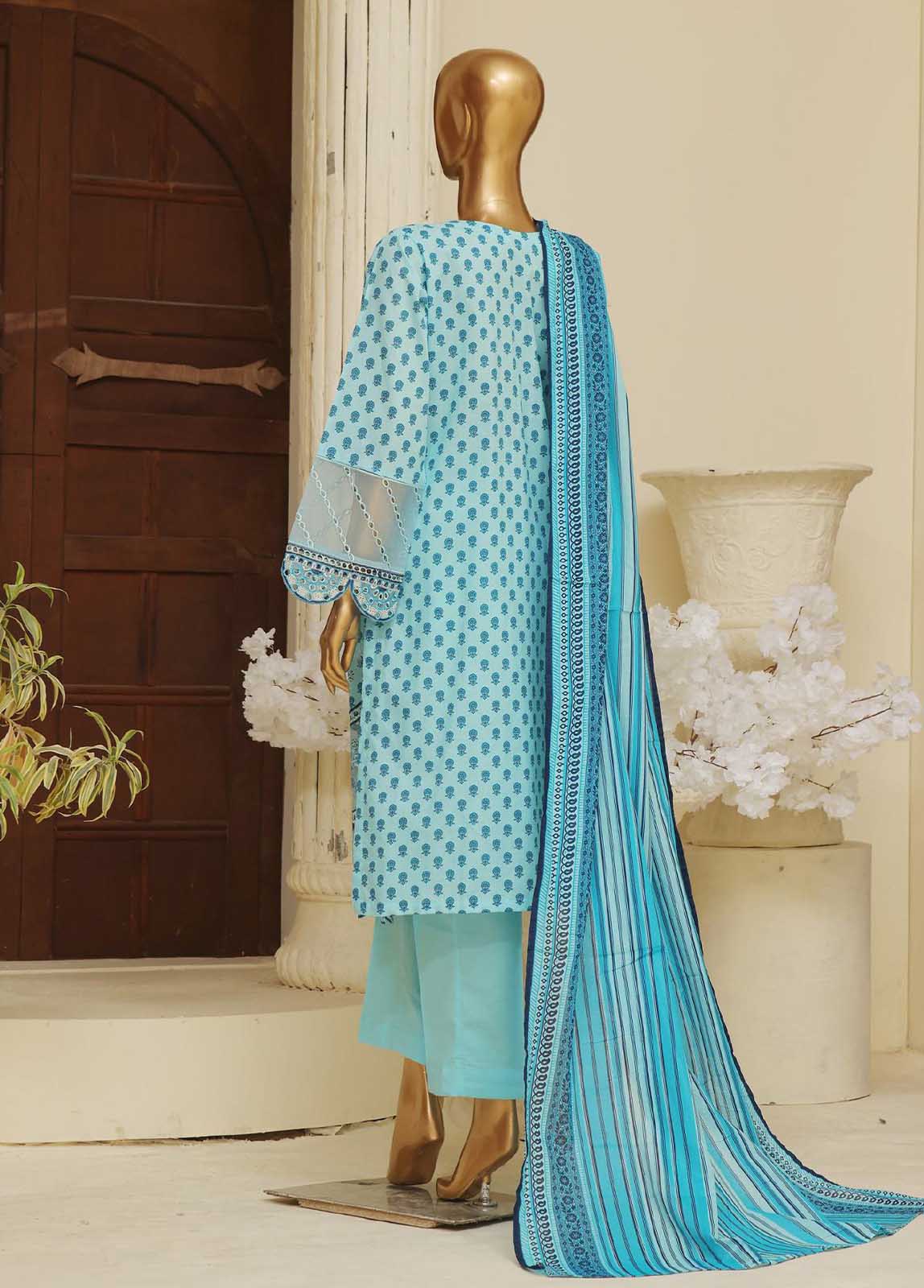Bin Saeed Fabric - SME-610 -3 Piece Embroidered Stitched Suit
