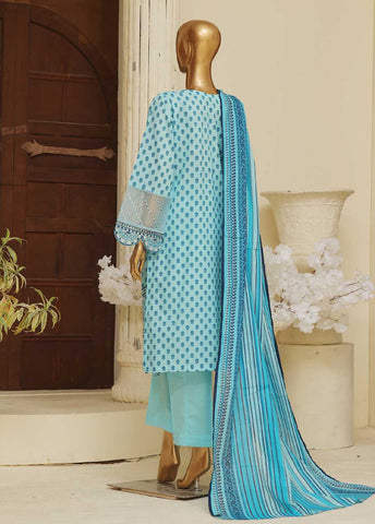 Bin Saeed Fabric - SME-610 -3 Piece Embroidered Stitched Suit
