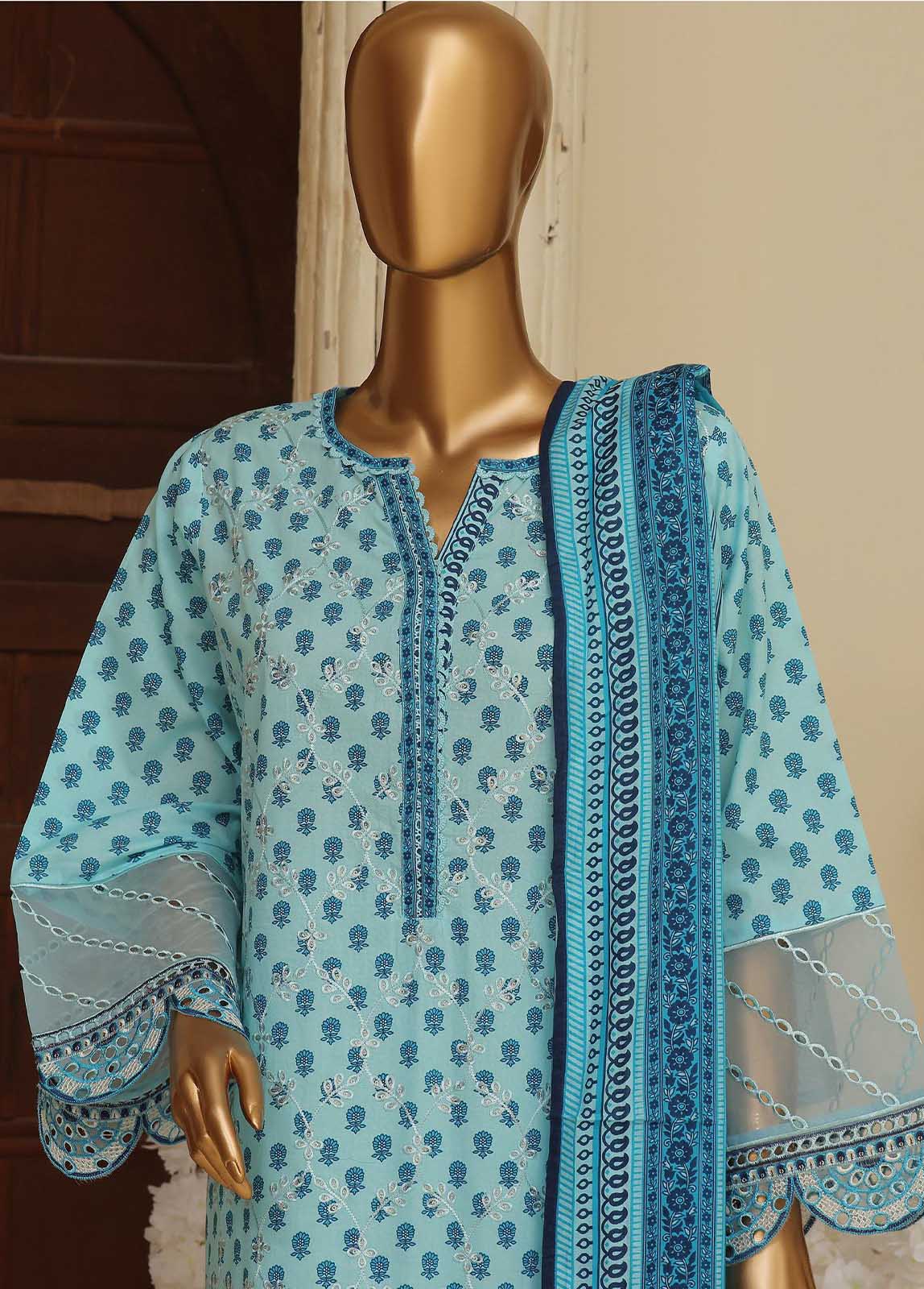 Bin Saeed Fabric - SME-610 -3 Piece Embroidered Stitched Suit