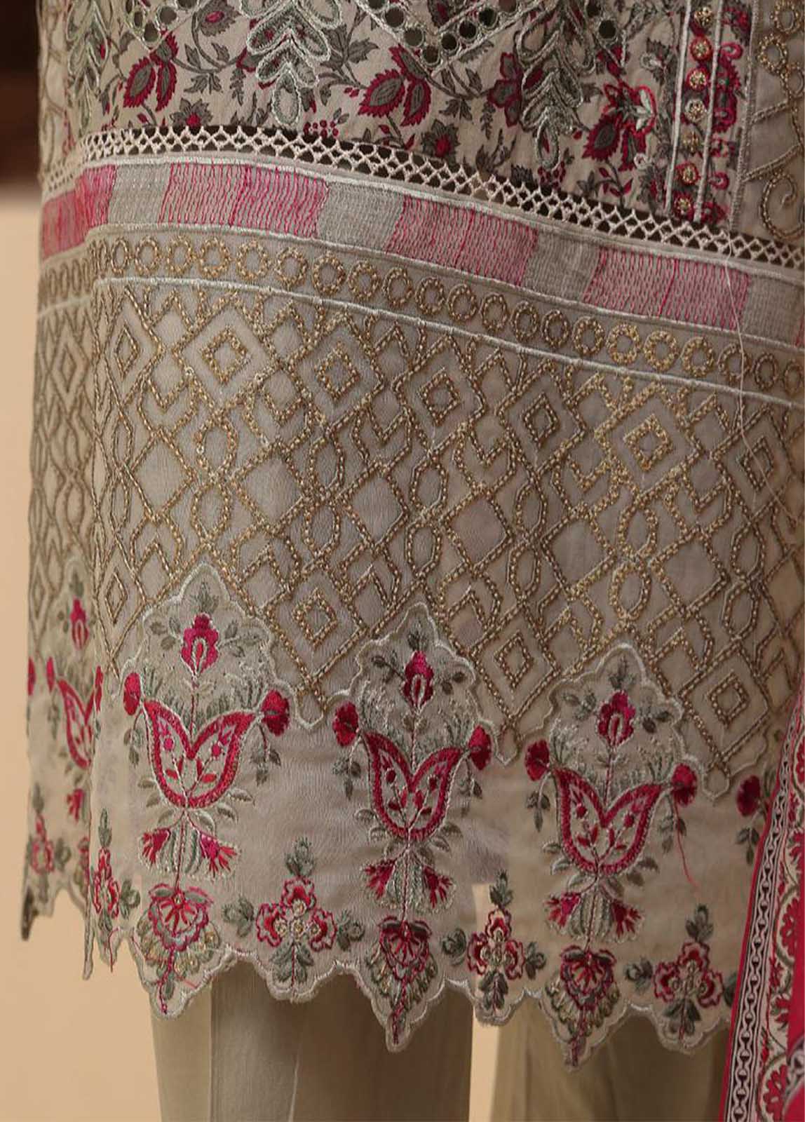 Bin Saeed Fabric - SME-611 -3 Piece Embroidered Stitched Suit